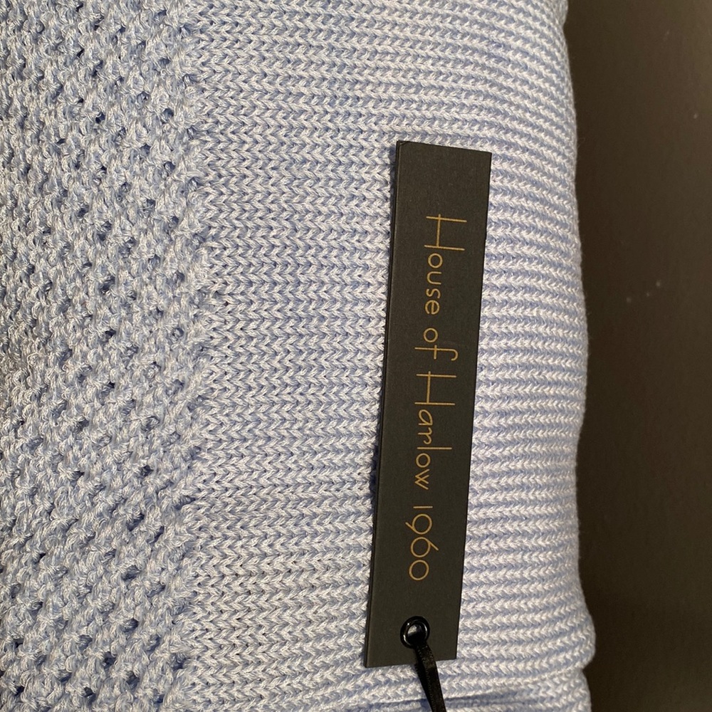 House Of Harlow 1960 Acadia Beaded Knit Midi Dress Blue Size XL - Picture 5 of 5